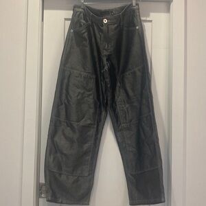 Bershka Black Cargo Patch Pocket Pants